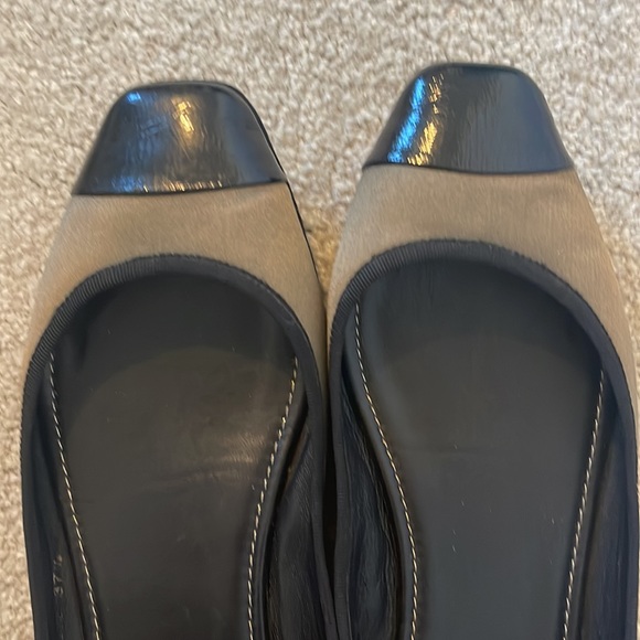 YSL flat shoes , size 7.5 ,in black kaki color - Picture 9 of 16